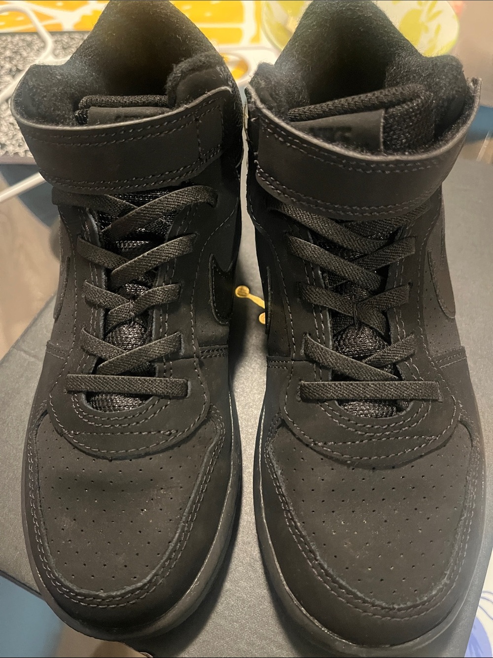 Nike Black High-Top Sneakers with Strap